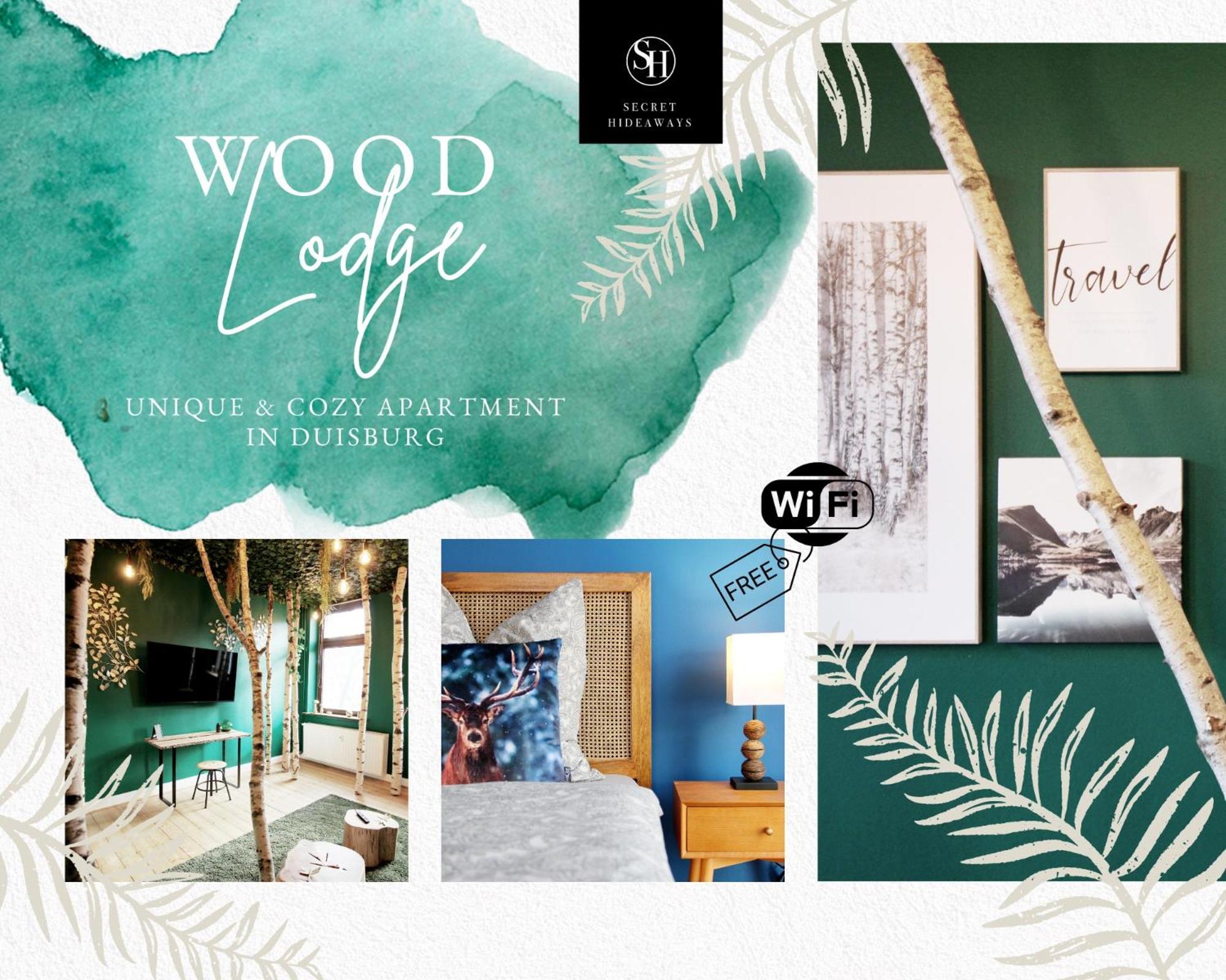 Secret Hideaways Wood Lodge Mit Kinderzimmer Messe L City L Flughafen L Hbf Duisburg Zewnętrze zdjęcie